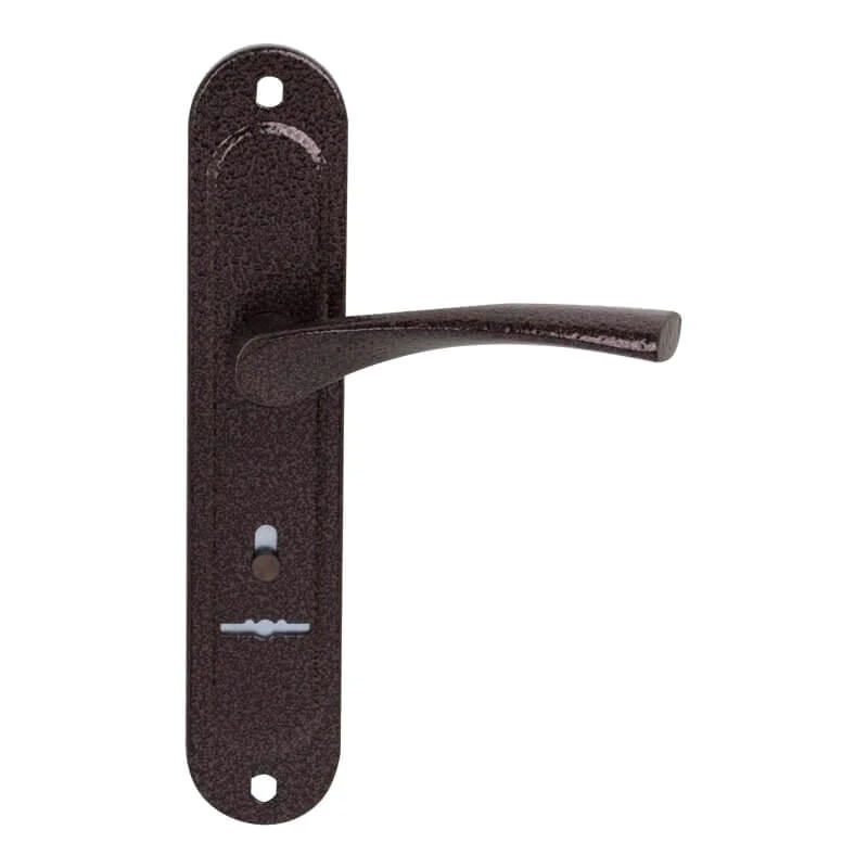 Фото Ручка дверная на планке РФ2-77.01 (для замков 10.11,30.11), медь