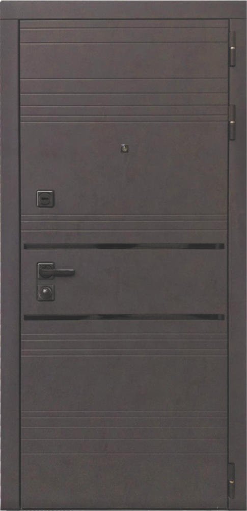 Входная дверь ДвериПРО L-43 Алиса (16мм, ПВХ ясень белый, зеркало) DPRO197908 внешняя сторона