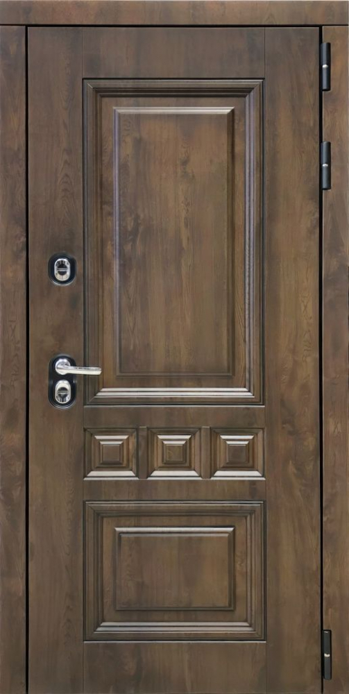 Входная дверь ДвериПРО Аура СБ-1 (ст. белое, 16мм, венге) DPRO198343 внешняя сторона