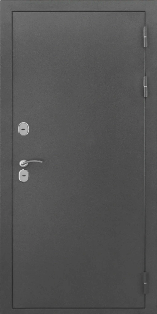 Входная дверь ДвериПРО L-Термо серебро ФЛ-256 (10мм, бетон пепельный) DPRO197944 внешняя сторона